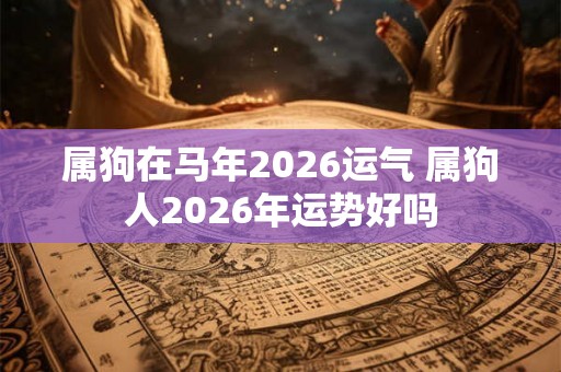 属狗在马年2026运气 属狗人2026年运势好吗