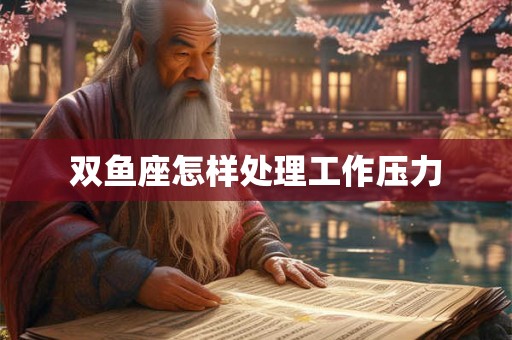 双鱼座怎样处理工作压力 双鱼座怎样处理工作压力
