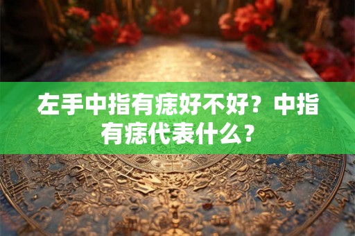 左手中指有痣好不好?中指有痣代表什么? 左手中指有痣好不好?中指有痣代表什么?