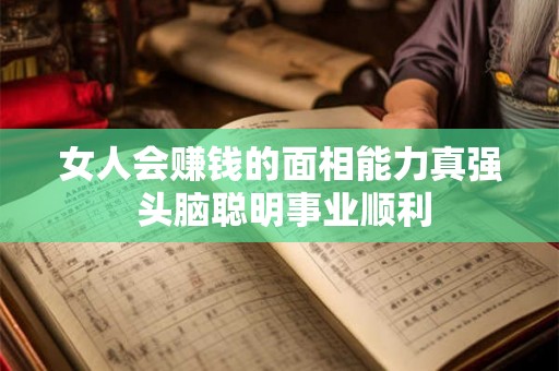 女人会赚钱的面相能力真强 头脑聪明事业顺利 女人会赚钱的面相能力真强 头脑聪明事业顺利