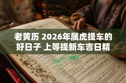 老黄历 2026年属虎提车的好日子 上等提新车吉日精选