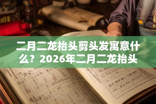二月二龙抬头剪头发寓意什么？2026年二月二龙抬头理发好吗？