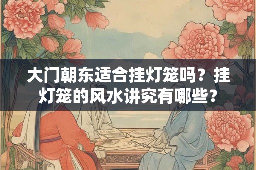 大门朝东适合挂灯笼吗？挂灯笼的风水讲究有哪些？