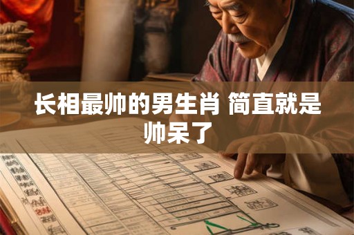 长相最帅的男生肖 简直就是帅呆了