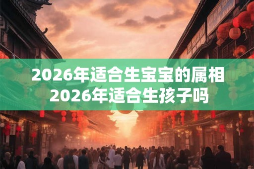 2026年适合生宝宝的属相 2026年适合生孩子吗