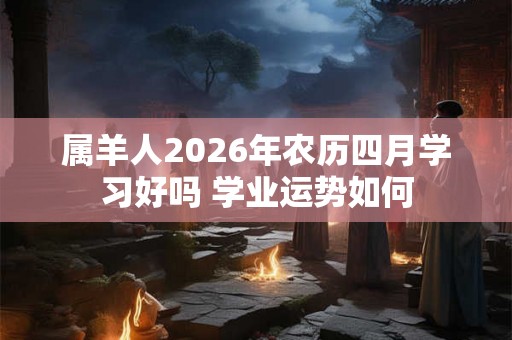 属羊人2026年农历四月学习好吗 学业运势如何
