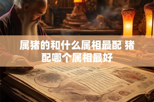 属猪的和什么属相最配 猪配哪个属相最好