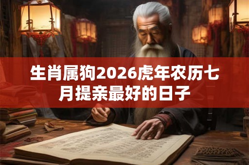 生肖属狗2026虎年农历七月提亲最好的日子 生肖属狗2026虎年农历七月提亲最好的日子