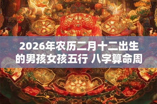 2026年农历二月十二出生的男孩女孩五行 八字算命周易起名