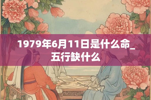 1979年6月11日是什么命_五行缺什么
