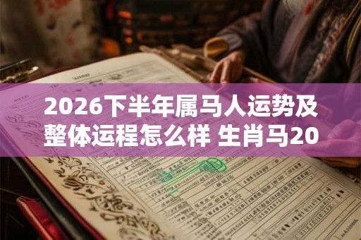 2026下半年属马人运势及整体运程怎么样 生肖马2026年运势详解 2026下半年属马人运势及整体运程怎么样 生肖马2026年运势详解