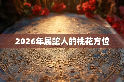 2026年属蛇人的桃花方位