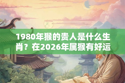 1980年猴的贵人是什么生肖?在2026年属猴有好运吗? 1980年猴的贵人是什么生肖?在2026年属猴有好运吗?