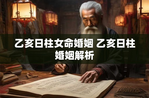 乙亥日柱女命婚姻 乙亥日柱婚姻解析