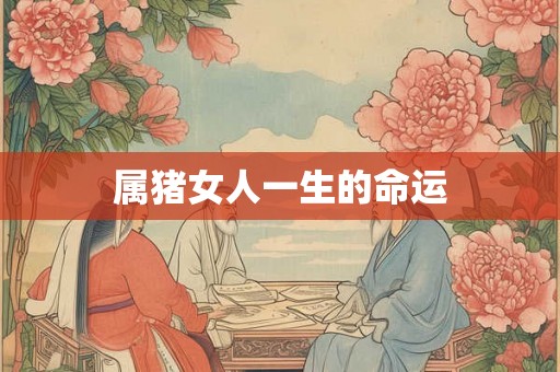 属猪女人一生的命运