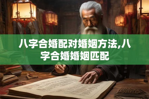 八字合婚配对婚姻方法,八字合婚婚姻匹配