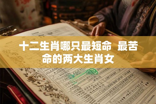 十二生肖哪只最短命  最苦命的两大生肖女