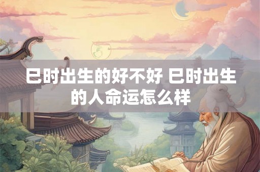 巳时出生的好不好 巳时出生的人命运怎么样 巳时出生的好不好 巳时出生的人命运怎么样