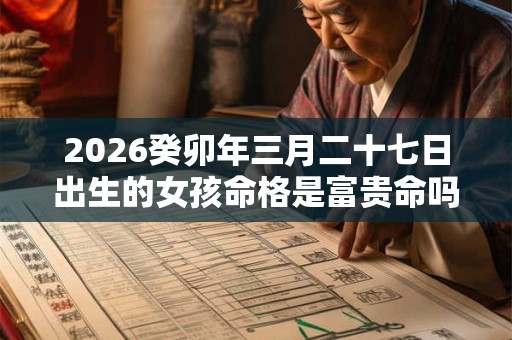 2026癸卯年三月二十七日出生的女孩命格是富贵命吗