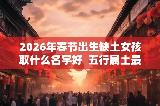 2026年春节出生缺土女孩取什么名字好  五行属土最吉利的字