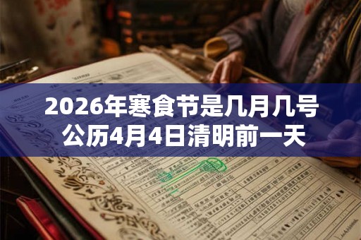 2026年寒食节是几月几号 公历4月4日清明前一天