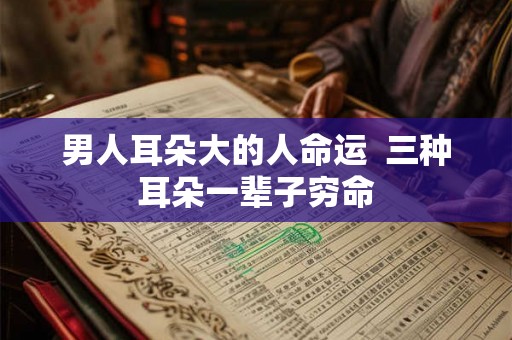 男人耳朵大的人命运 三种耳朵一辈子穷命 男人耳朵大的人命运 三种耳朵一辈子穷命