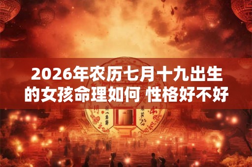 2026年农历七月十九出生的女孩命理如何 性格好不好 2026年农历七月十九出生的女孩命理如何 性格好不好