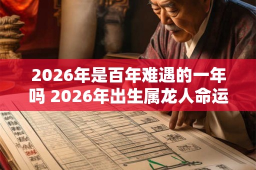 2026年是百年难遇的一年吗 2026年出生属龙人命运 2026年是百年难遇的一年吗 2026年出生属龙人命运
