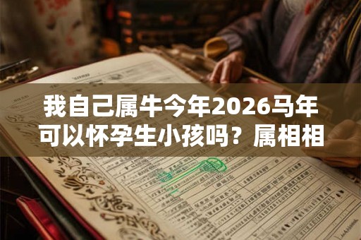 我自己属牛今年2026马年可以怀孕生小孩吗？属相相合吗？