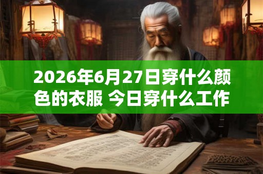 2026年6月27日穿什么颜色的衣服 今日穿什么工作顺利