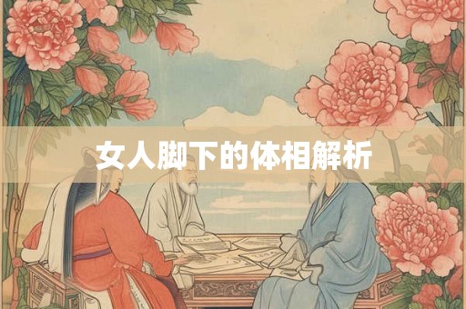 女人脚下的体相解析