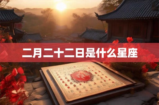 二月二十二日是什么星座