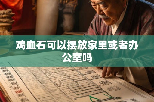 鸡血石可以摆放家里或者办公室吗