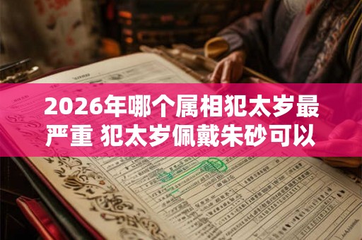 2026年哪个属相犯太岁最严重 犯太岁佩戴朱砂可以化解吗