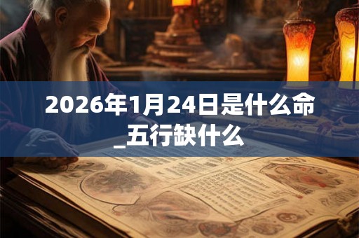 2026年1月24日是什么命_五行缺什么