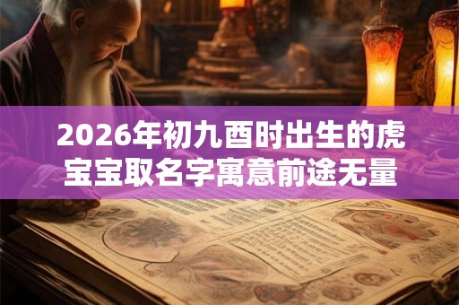 2026年初九酉时出生的虎宝宝取名字寓意前途无量