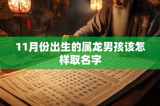11月份出生的属龙男孩该怎样取名字