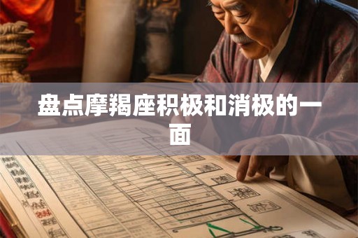 盘点摩羯座积极和消极的一面