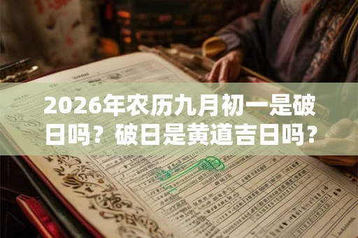 2026年农历九月初一是破日吗？破日是黄道吉日吗？