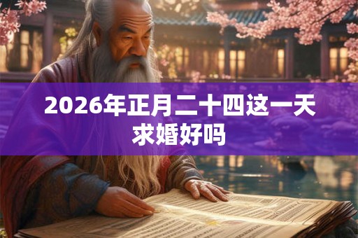 2026年正月二十四这一天求婚好吗