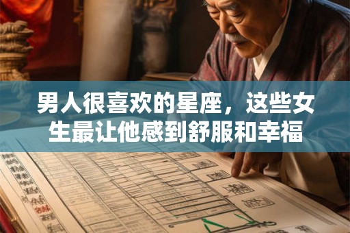 男人很喜欢的星座，这些女生最让他感到舒服和幸福