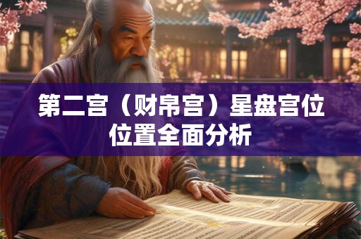 第二宫（财帛宫）星盘宫位位置全面分析