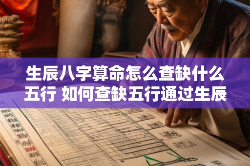 生辰八字算命怎么查缺什么五行 如何查缺五行通过生辰八字算命