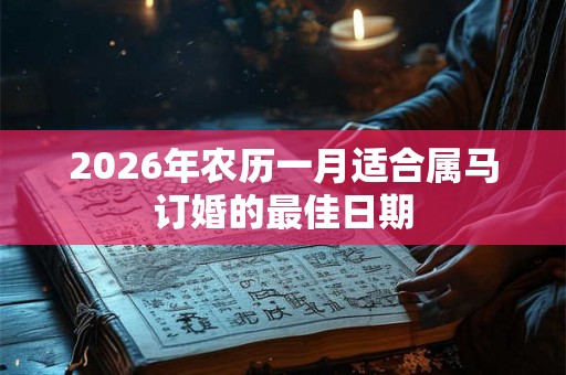 2026年农历一月适合属马订婚的最佳日期