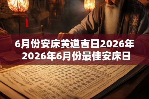 6月份安床黄道吉日2026年 2026年6月份最佳安床日是哪天