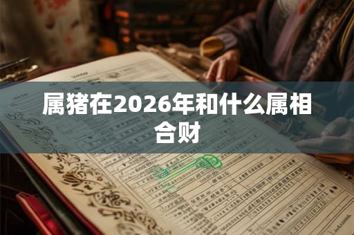 属猪在2026年和什么属相合财