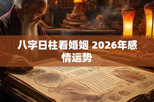 八字日柱看婚姻 2026年感情运势