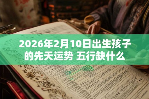 2026年2月10日出生孩子的先天运势 五行缺什么