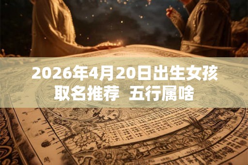2026年4月20日出生女孩取名推荐  五行属啥