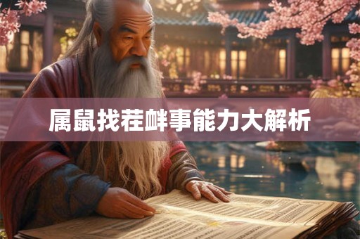 属鼠找茬衅事能力大解析